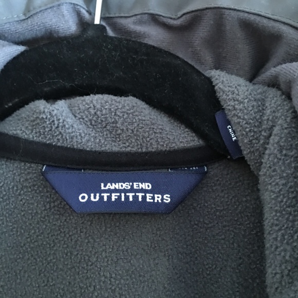 Lands End 3 in 1 Squall Jacket L Blue Gray - Picture 2 of 5
